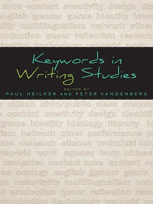 cover image of Keywords in Writing Studies